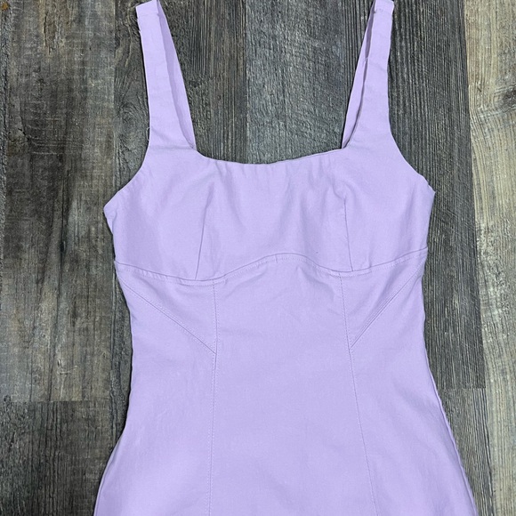 Francesca's Collections Strapless Lavender Dress - Picture 2 of 5